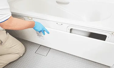 オプション 浴槽エプロン内洗浄